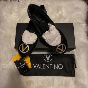 Valentino Flat Black Shoes